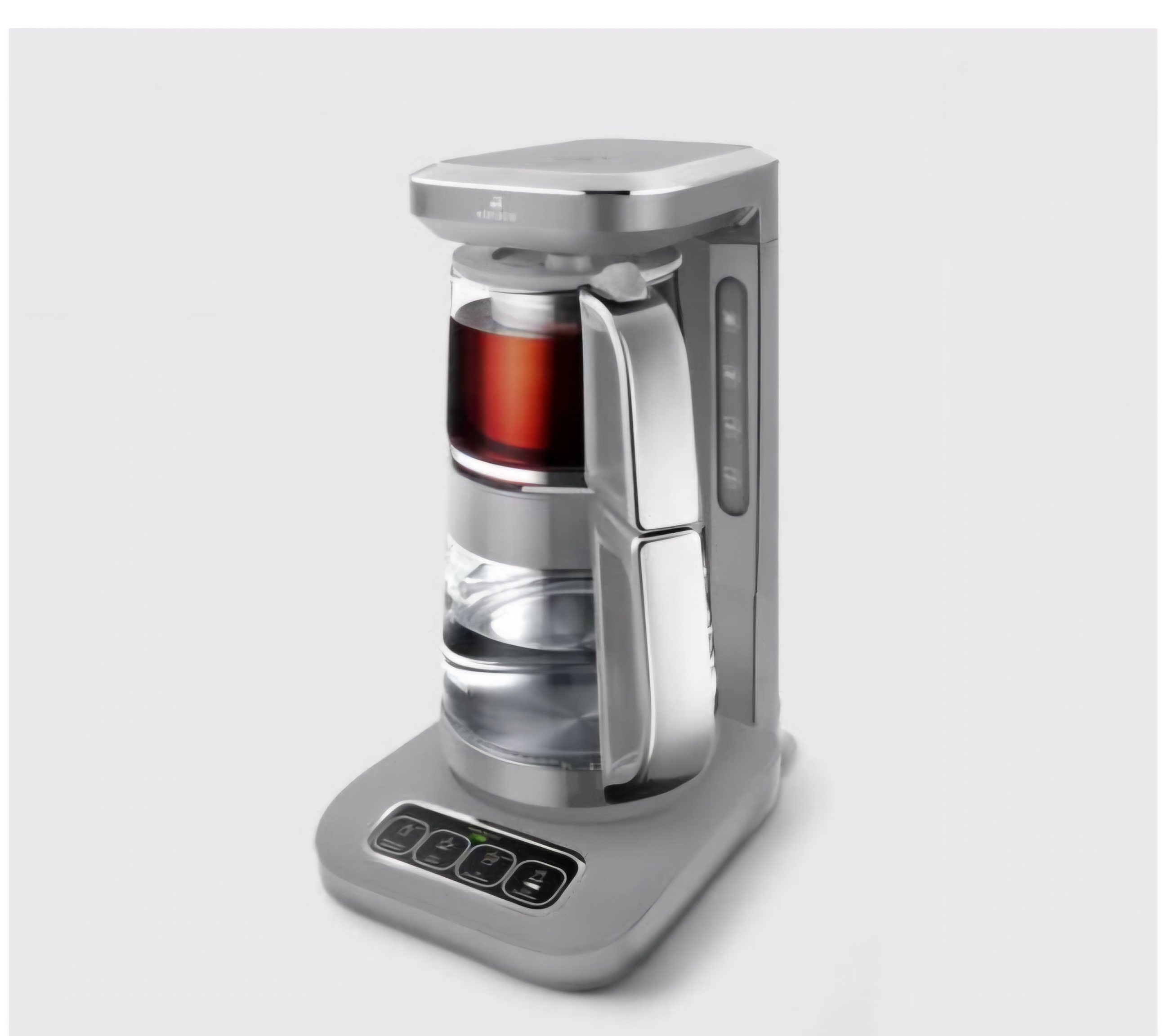 چای ساز و قهوه_ساز رباتیک و سخنگوی کاراجا مدل شیشه ای Çaysever Robotea Pro 4 in 1
