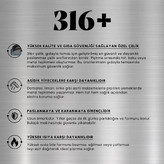 سرویس قابلمه ۷ پارچه استیل کاراجا مدل PLASMA STEEL 3PLY 316
