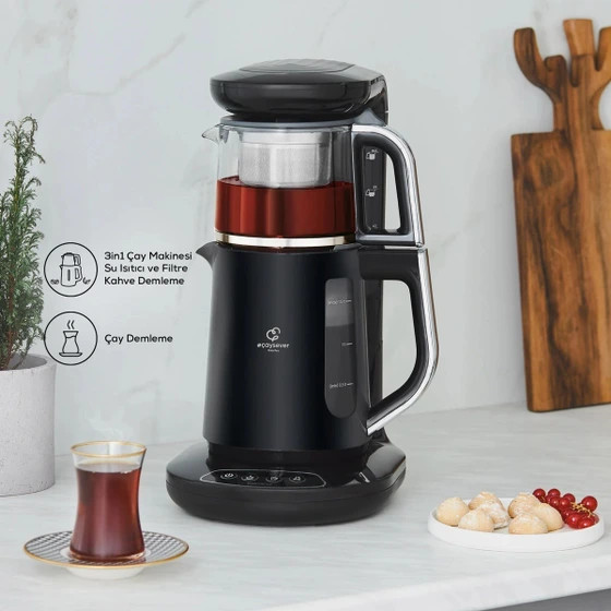 چای ساز و قهوه ساز رباتیک و سخنگوی کاراجا مدل caysever Robotea