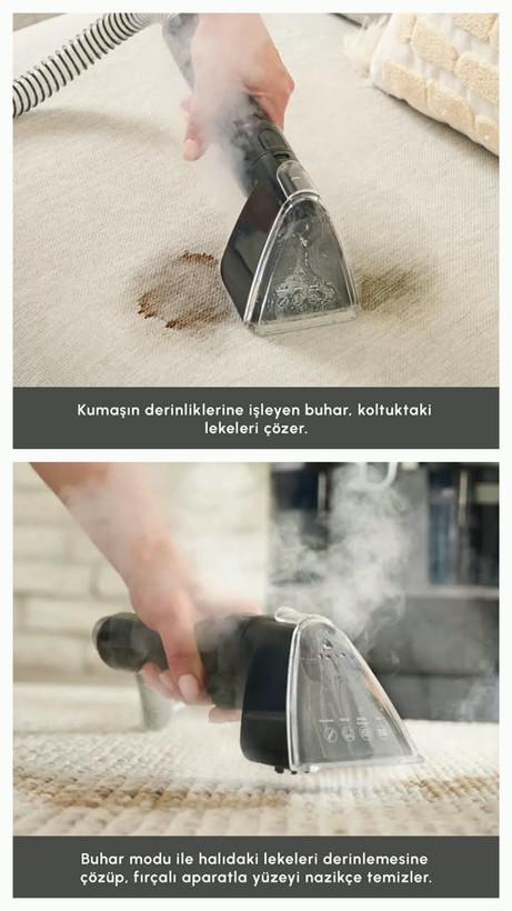 بخارشوی فرش مبل کاراجا Vantuz Deepclean خاکستری