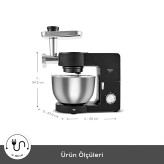همزن کاسه دار وچرخ گوشت کاراجا Multichef Ultra